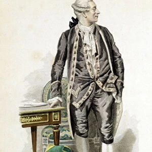 Pierre Caron de Beaumarchais - engraving, 19th century