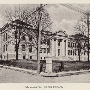 Pittsburgh: Margaretta Street School (b / w photo)