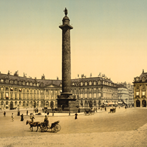 Place Vendome, Paris, c. 1900 (photochrom)