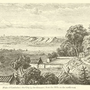 Plain of Cambaluc, the City in the distance, from the Hills on the north-west (engraving)