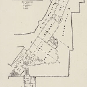 Plan of the Grafton Galleries, London (litho)