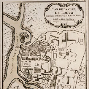 Plan of Lopburi, 1751 (litho)