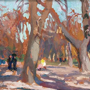 The Planty Park in Krakow, c. 1903 (oil on canvas)