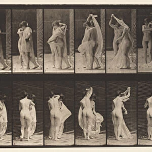 Plate 428. Toilet; Two Models, 1 Disrobing 8, 1872-85 (collotype on paper)