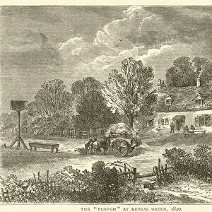 The "Plough"at Kensal Green, 1820 (engraving)