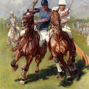 A Polo Match, 1922 (oil on canvas)