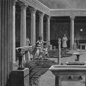 Pompei: Casa dei Vettii (litho)