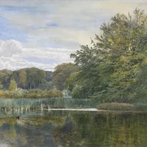 The Mill Pond, Evelyn Woods, 1860 (w / c on paper)