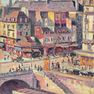 The Pont Saint-Michel and the Quai des Orfevres, Paris, c. 1900-03 (oil on canvas)