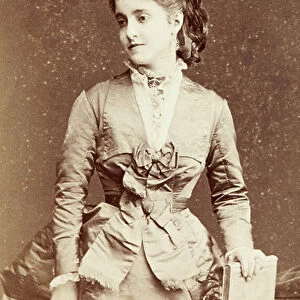 Portrait of Adelina Patti, 1860s (b/w photo)