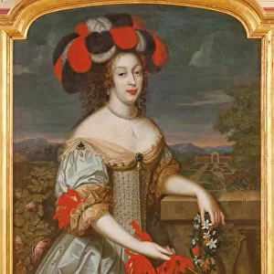 Portrait of Anne Marie Louise d Orleans, called La Grande Mademoiselle (oil on canvas