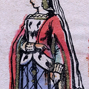 Portrait of Blanche of Burgundy (ca. 1296-1326), wife of Charles IV of France