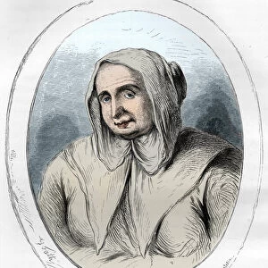 Portrait of Catherine Monvoisin (La Voisin) (1640-1680) (engraving) - Affaire des poisons