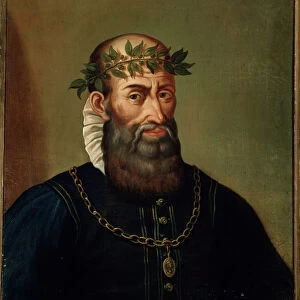 Portrait of Claudio Merulo (Merlotti, Merulus) (1533-1604) italian composer 17th century