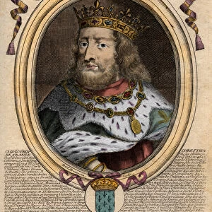 Portrait of Clovis I (ca. 466 - 511), King of the Franks - Portrait of Clovis I (c466-511