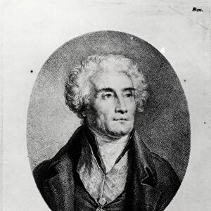 Portrait of Count Joseph de Maistre (1753-1821), engraved by Francois le Villain