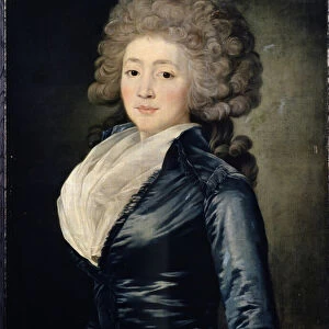 Portrait d Olga Zherebtsova (Portrait of Olga Zherebtsova). Olga Zherebtsova, nee Zubova, connue aussi comme Madame Gerebtzoff (1755-1849). Peinture de Jean Louis Voille (1744- apres 1803)