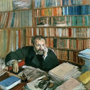 Portrait of Edmond Duranty, writer and art critic. 1879 (pastel and tempera on wood)