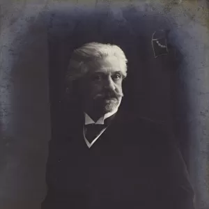 Portrait of Edvard Grieg (b / w photo)