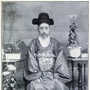 Portrait of Emperor Coreen His Majesty Li Hsi at the end of the 19th century