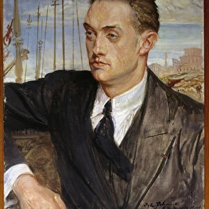 Portrait of the French writer Henri de Montherlant (1896-1972