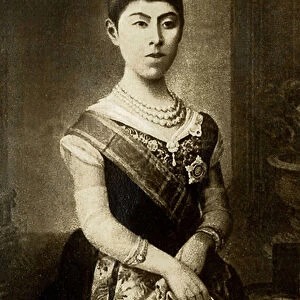 Portrait of Haruko, Imperator of Japan. Photography, beginning of the 20th century