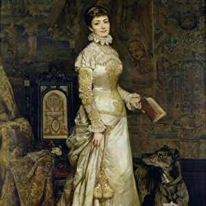 Portrait of Helena Modrzejewska (1840-1909) 1880 (oil on canvas)