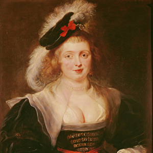 Portrait of Helene Fourment with gloves, c. 1632 (oil on panel)