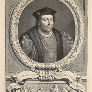 Portrait of Henry Stafford, Duke of Buckingham, illustration from