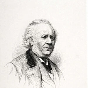 Portrait of Honore Daumier (1808-1879), French engraver, painter and sculptor
