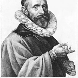 Portrait of Jan Pieterszoon Sweelinck, 1624 (b / w photo)