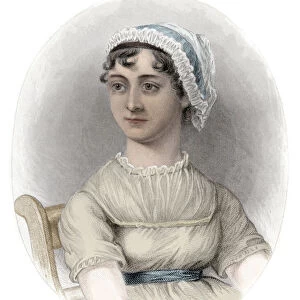 Portrait of Jane Austen (1775-1817) - Portrait of the English writer Jane Austen