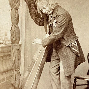 Portrait of John Parry, 1860s (b/w photo)