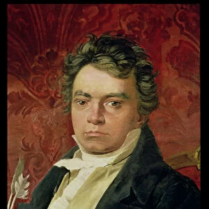 Portrait of Ludwig Van Beethoven (1770-1827) (oil on canvas)