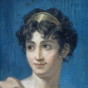 Portrait of Mademoiselle Georges (1787-1867) (pastel on paper)