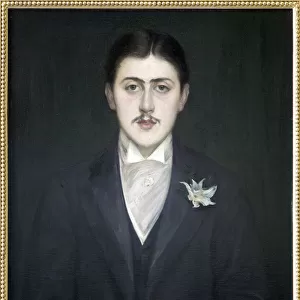 Portrait of Marcel Proust (oil on canvas)