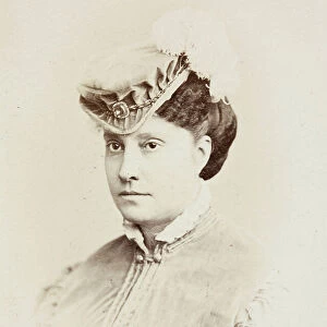 Portrait of Marie-Caroline Carvalho, 1860s (b/w photo)