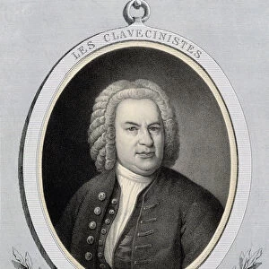 Portrait in medallion by Jean Sebastien Bach (Johann Sebastian Bach