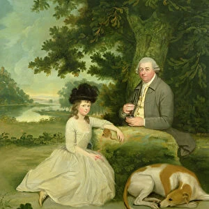 Portrait of Mr Leroy with his Daughter