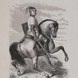 Portrait of Olivier V de Clisson (1336-1407) (The Butcher) on horseback