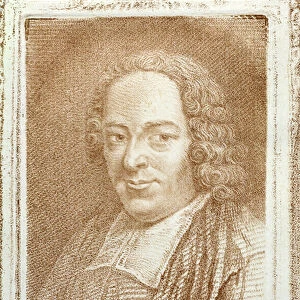 Portrait of Pierre L. Varignon (1654-1722) from Histoire des Mathematiciens
