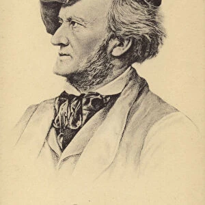 Portrait of Richard Wagner (engraving)