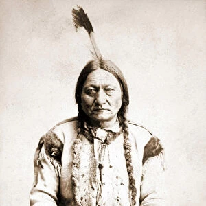 Portrait of Sitting Bull, Indian Chief, circa 1886