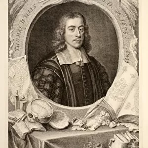 Portrait of Thomas Willis, M. D. illustration from