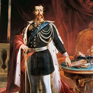 "Portrait of Victor Emmanuel (Victor-Emmanuel ou Vittorio Emanuele) II (1820-1878)