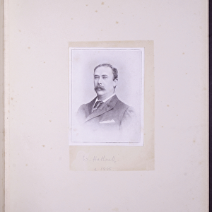 Portrait of William Hatherell, c. 1885 (b / w photo)