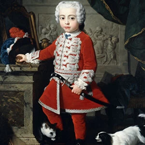 Portrait of a Young Boy in Hungarian Dress, (oil on canvas)