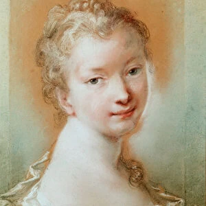 Portrait of a young girl Pastel by Rosalba Carriera (1675-1757) 18th century Paris