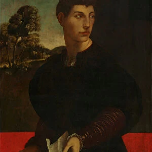 Portrait of a Young Man, c. 1530 (oil and gold on wood)