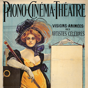 Poster advertising the Phono-Cinema-Theatre for the Universal Exhibition, 1900 (litho)